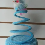 Juguete Para Gato Base Con Resorte En Espiral