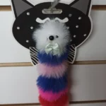 Juguete Para Gato Ratón Cola Larga Multicolor