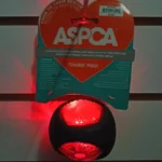 Juguete Pelota Negra Con Luz Y Chifle